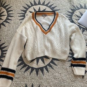 ASOS cropped varsity sweater